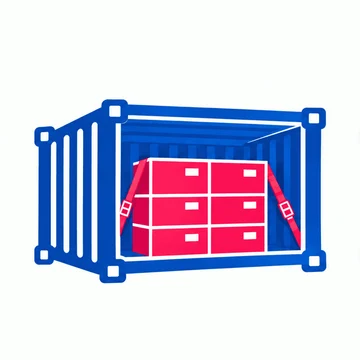 Стандартная погрузка контейнера
